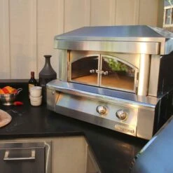 Alfresco 30" Blue Lilac Gloss Liquid Propane Pizza Oven For Countertop Mounting -Grill Collection Alfresco 30 Blue Lilac Gloss Liquid Propane Pizza Oven for Countertop Mounting 3