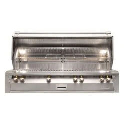 Alfresco Luxury All Grill 56" Jet Black Gloss Liquid Propane Standard All Grill Head - 3 Burner + 1 Sear Burner