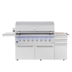 American Made Grills By Summerset Encore Series 54" 8-Burner Freestanding Hybrid Grill