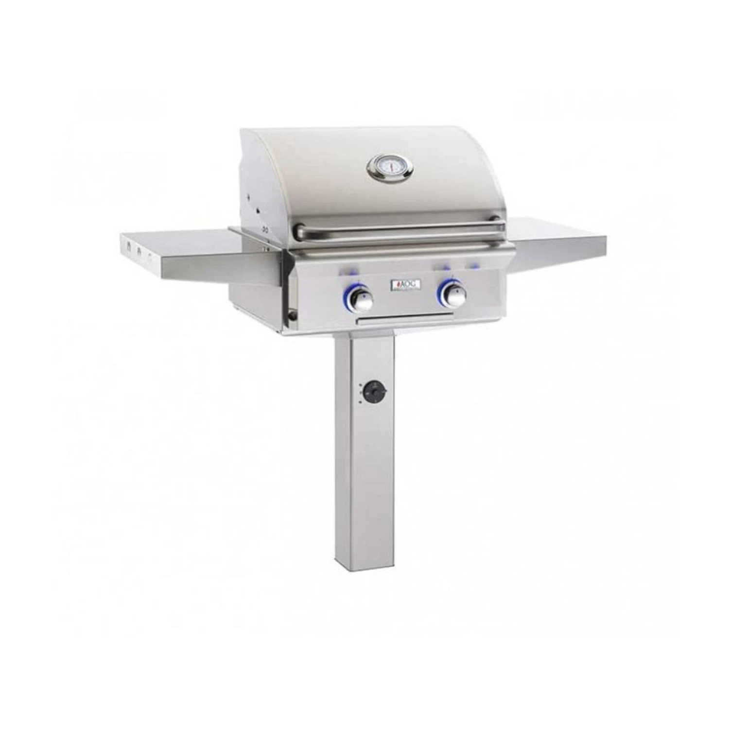 American Outdoor Grill 24" L-Series 2-Burner In-Ground Post Gas Grill 2 American Outdoor Grill 24" L-Series 2-Burner In-Ground Post Gas Grill - Image 2