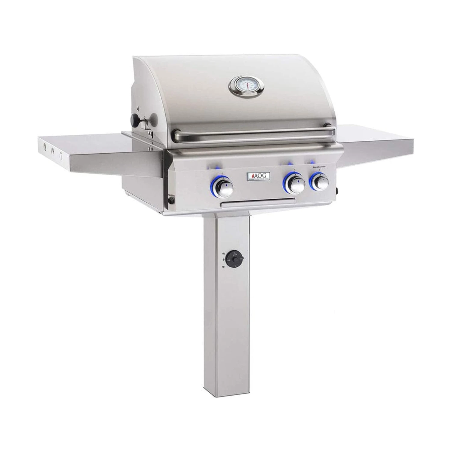 American Outdoor Grill 24" L-Series 2-Burner In-Ground Post Gas Grill 1 American Outdoor Grill 24" L-Series 2-Burner In-Ground Post Gas Grill