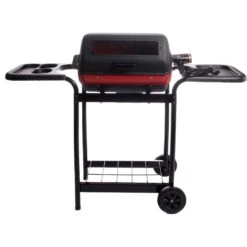 Americana 19" Black Electric Cart Grill With Polymer Side Tables