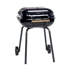 Americana 25" Black Swinger Charcoal Grill With An Adjustable Six-Position Cooking Grid