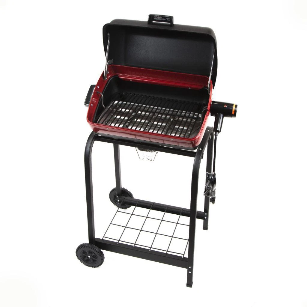 Americana 28" Electric Cart Grill With Wire Shelf 2 Americana 28" Electric Cart Grill With Wire Shelf - Image 2