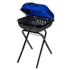 Americana Ocean Blue Walk-A-Bout 2.0 Charcoal Grill -Grill Collection Americana Ocean Blue Walk A Bout 2 0 Charcoal Grill 4