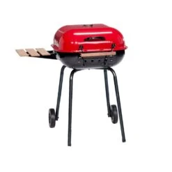 Americana Red Swinger Charcoal Grill With Side Table