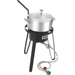 Bayou Classic 10-Quart Sportsman's Choice Aluminum Outdoor Propane Gas Fish Cooker