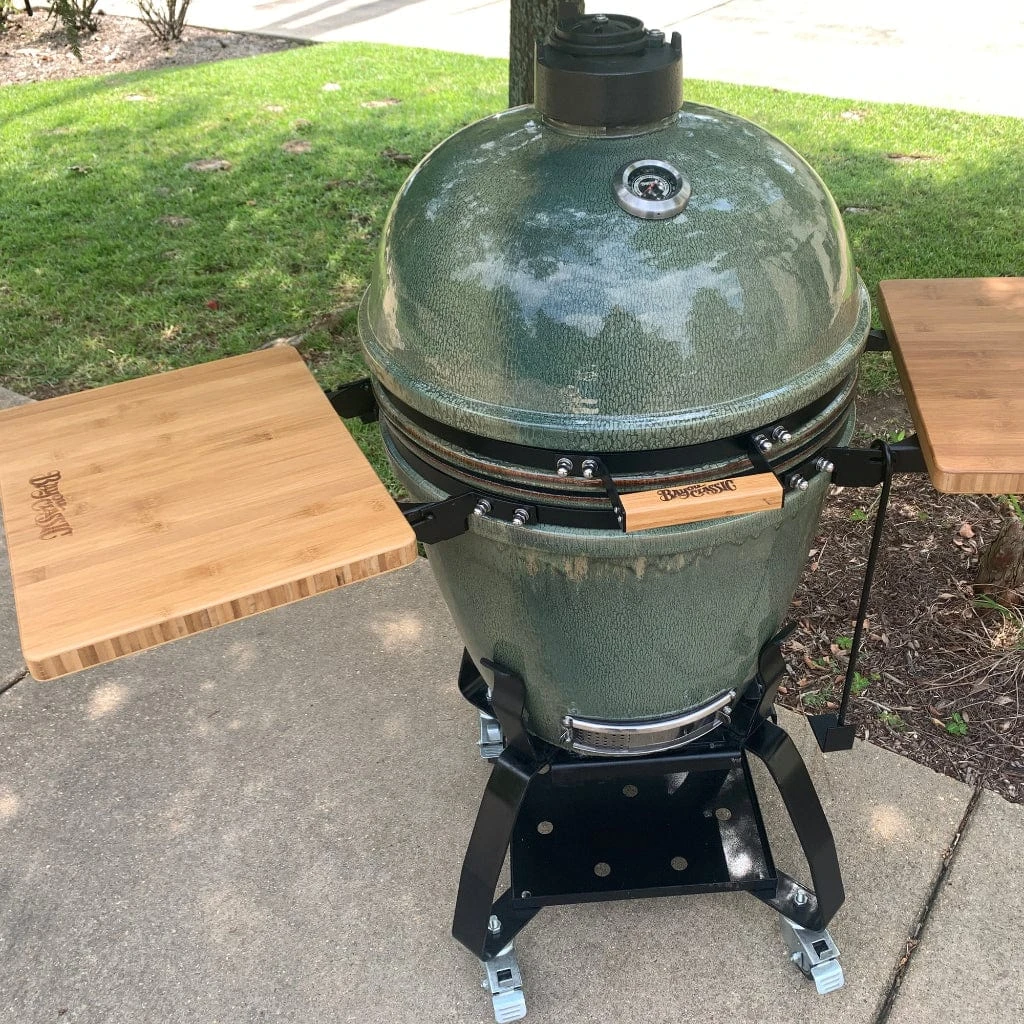Bayou Classic 22" Cypress Ceramic Kamado Charcoal Grill 2 Bayou Classic 22" Cypress Ceramic Kamado Charcoal Grill - Image 2