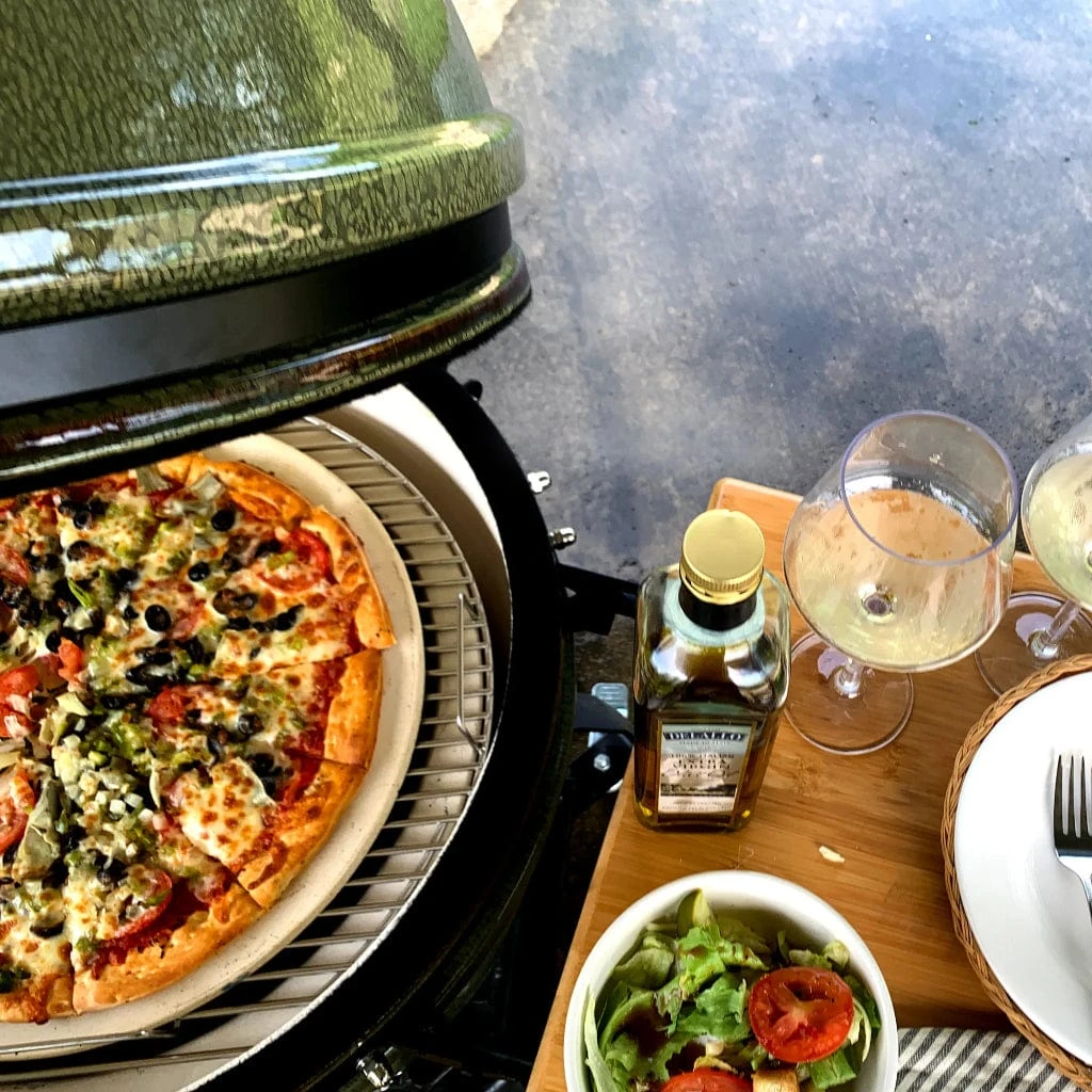 Bayou Classic 22" Cypress Ceramic Kamado Charcoal Grill 5 Bayou Classic 22" Cypress Ceramic Kamado Charcoal Grill - Image 5