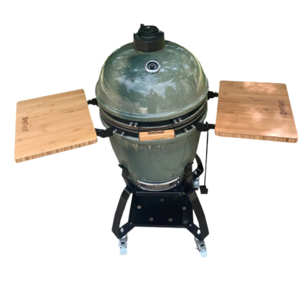 Bayou Classic 22" Cypress Ceramic Kamado Charcoal Grill 1 Bayou Classic 22" Cypress Ceramic Kamado Charcoal Grill