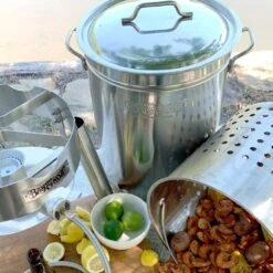Bayou Classic 62-Quart Stainless Steel Outdoor Propane Gas Boil/Steam Cooker Kit 9 Bayou Classic 62-Quart Stainless Steel Outdoor Propane Gas Boil/Steam Cooker Kit -Grill Collection Bayou Classic 62 Quart Stainless Steel Outdoor Propane Gas BoilSteam Cooker Kit 4