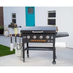 Blackstone 36" 4-Burner Propane Gas Griddle Cooking Station With Hood -Grill Collection Blackstone 36 4 Burner Propane Gas Griddle Cooking Station with Hood 4