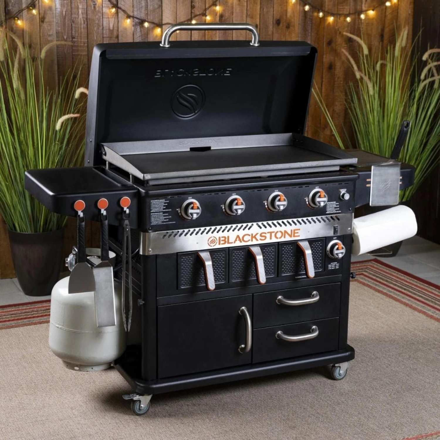 Blackstone 36" Patio Propane Gas Cabinet Griddle With Airfryer 3 Blackstone 36" Patio Propane Gas Cabinet Griddle With Airfryer - Image 3