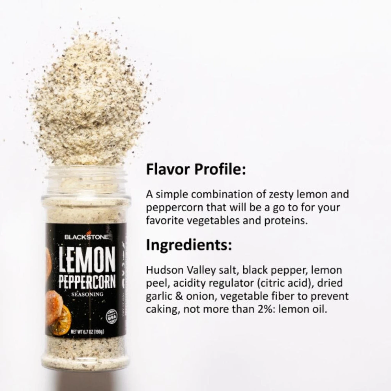 Blackstone Lemon Peppercorn Seasoning 3 Blackstone Lemon Peppercorn Seasoning - Image 3