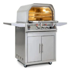 Blaze 26" Freestanding Propane Outdoor Pizza Oven With Rotisserie Kit & Cart -Grill Collection Blaze 26 Freestanding Propane Outdoor Pizza Oven With Rotisserie Kit Cart 3