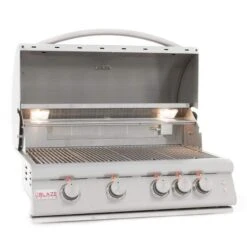 Grill Collection -Grill Collection Blaze 32 4 Burner Premium LTE Built In Gas Grill with Rear Infrared Burner Grill Lights 2
