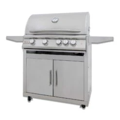 Blaze Premium LTE+ 32" 4-Burner Freestanding Propane Grill With Rear Burner And Lighting System