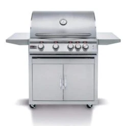 Blaze Premium LTE Marine Grade 32" 4-Burner Freestanding Gas Grill With Rear Infrared Burner & Grill Lights