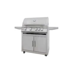 Blaze Premium LTE+ Marine Grade 32" 4-Burner Freestanding Natural Gas Grill With Rear Burner & Lift-Assist Hood