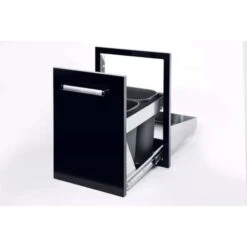 Bonfire Outdoor 17" Black Trash Can -Grill Collection Bonfire Outdoor 17 Black Trash Can 4