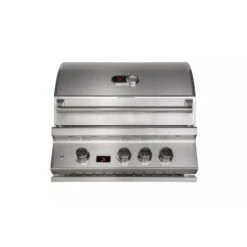 Bonfire Outdoor 28" Stainless Steel 3-Burner Built-In Natural Gas Grill With Infrared Rear Burner