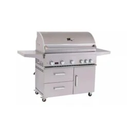 Bonfire Outdoor Prime 500 Series 42" Stainless Steel 5-Burner Freestanding Natural Gas Grill With Infrared Rear Burner -Grill Collection Bonfire Outdoor Prime 500 Series 42 Stainless Steel 5 Burner Freestanding Natural Gas Grill With Infrared Rear Burner 3