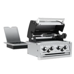 Broil King 31" 4-Burner Imperial S 490 Built-In Gas Grill W/ Side Burner & Rear Rotisserie Burner -Grill Collection Broil King 31 4 Burner Imperial S 490 Built In Gas Grill w Side Burner Rear Rotisserie Burner 4