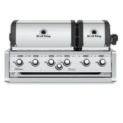 Broil King 44" 6-Burner Imperial S670 Built-In Gas Grill W/ Rear Rotisserie Burner & Rotisserie Kit