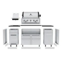 Broil King 79" 5-Burner Imperial S 590i Gas Grill Center W/ Side Burner & Rear Rotisserie Burner -Grill Collection Broil King 79 5 Burner Imperial S 590i Gas Grill Center w Side Burner Rear Rotisserie Burner 6