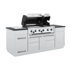 Broil King 86" 6-Burner Imperial S 690i Gas Grill Center W/ Side Burner & Rear Rotisserie Burner -Grill Collection Broil King 86 6 Burner Imperial S 690i Gas Grill Center w Side Burner Rear Rotisserie Burner 3