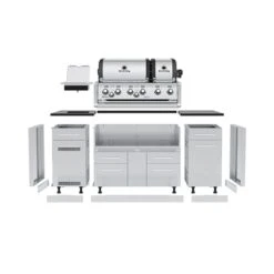 Broil King 86" 6-Burner Imperial S 690i Gas Grill Center W/ Side Burner & Rear Rotisserie Burner -Grill Collection Broil King 86 6 Burner Imperial S 690i Gas Grill Center w Side Burner Rear Rotisserie Burner 4