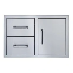 Broilmaster 34" Stainless Steel Horizontal Single Door With Double Drawer- Built-In