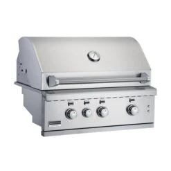 Broilmaster B-Series 40" 5-Burner Stainless Steel Natural Gas Grill Head With Built-In Infrared Burner And Cooking Lights