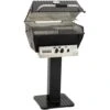 Broilmaster P3X Premium Propane Gas Grill With 26" Black Painted Steel Patio Post
