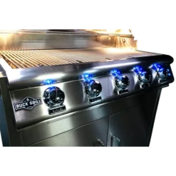Buck Grill 5-Burner 40" Freestanding Propane Grill With Portable Cart -Grill Collection Buck Grill 5 Burner 40 Freestanding Propane Grill With Portable Cart 3