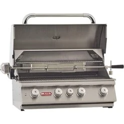 Bull 30" 4-Burner Angus Built-In Gas Grill With Infrared Backburner & Rotisserie -Grill Collection Bull 30 4 Burner Angus Built In Gas Grill with Infrared Backburner Rotisserie 4