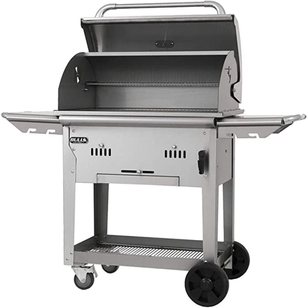 Bull 30" Stainless Steel Bison Charcoal Grill Complete Cart 2 Bull 30" Stainless Steel Bison Charcoal Grill Complete Cart - Image 2