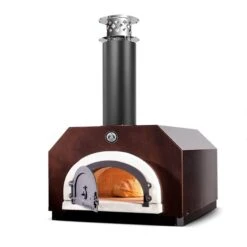 Chicago Brick Oven CBO-750 38" X 28" Cooking Surface, Preassembled Wood Fired Countertop Pizza Oven With Copper Vein Hood