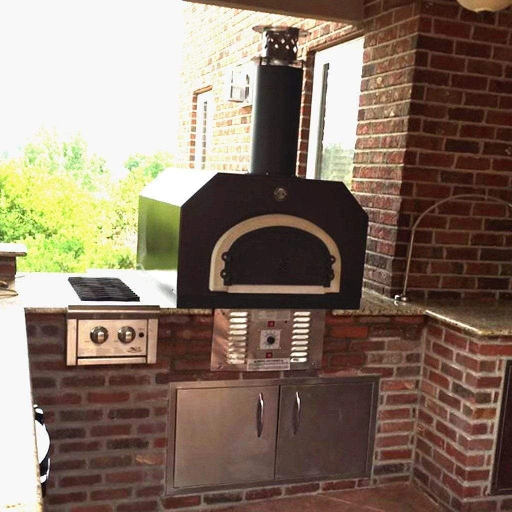Chicago Brick Oven CBO-750 38" X 28" Hybrid Wood/Natural Gas Countertop Pizza Oven With Copper Vein Hood (Commercial) 3 Chicago Brick Oven CBO-750 38" X 28" Hybrid Wood/Natural Gas Countertop Pizza Oven With Copper Vein Hood (Commercial) - Image 3