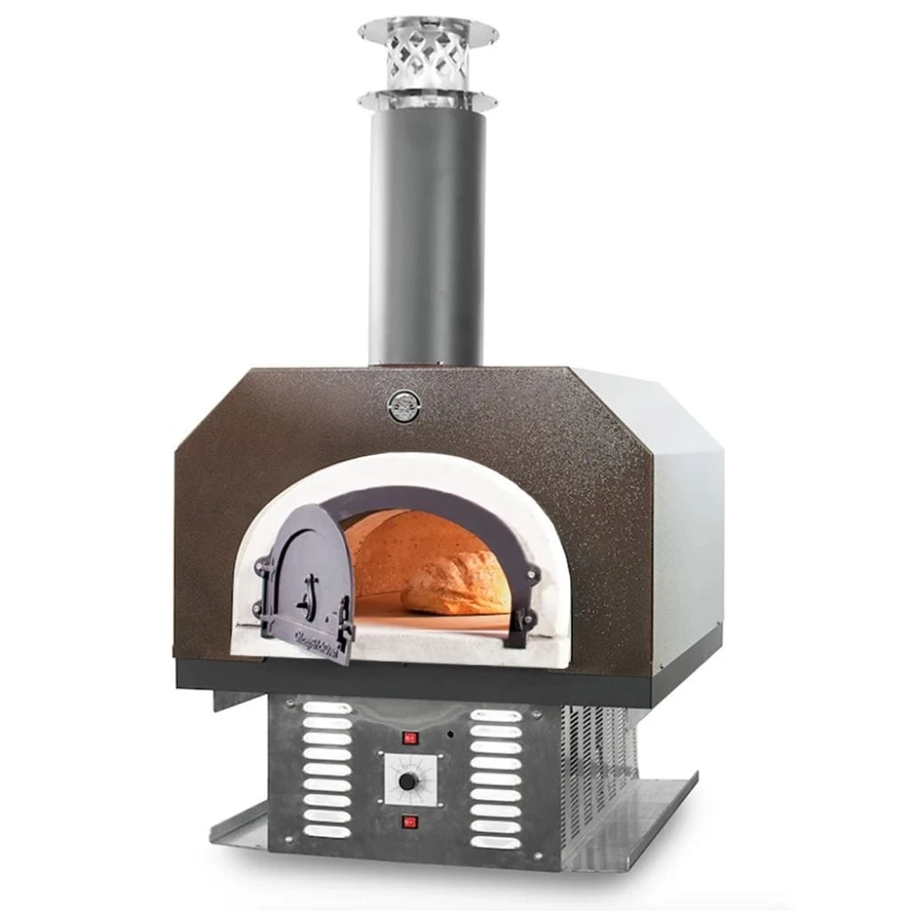 Chicago Brick Oven CBO-750 38" X 28" Hybrid Wood/Natural Gas Countertop Pizza Oven With Copper Vein Hood (Commercial) 1 Chicago Brick Oven CBO-750 38" X 28" Hybrid Wood/Natural Gas Countertop Pizza Oven With Copper Vein Hood (Commercial)