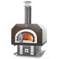 Chicago Brick Oven CBO-750 38" X 28" Hybrid Wood/Natural Gas Countertop Pizza Oven With Copper Vein Hood (Residential)