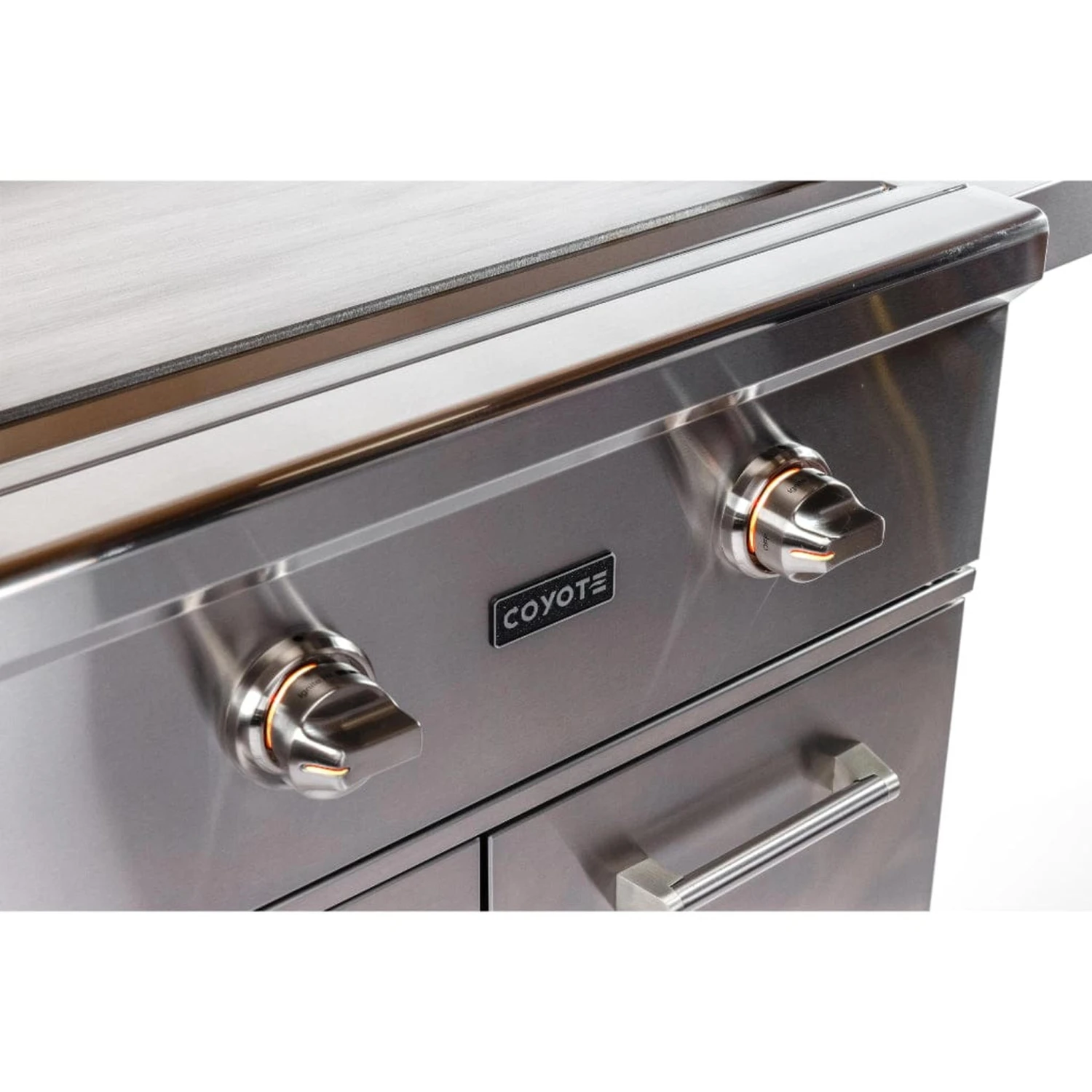 Coyote 30" 2-Burner Flat Top Built-In Natural Gas Grill 4 Coyote 30" 2-Burner Flat Top Built-In Natural Gas Grill - Image 4