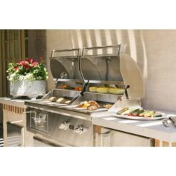 Coyote 50" 2-Burner Built-In Natural Gas And Charcoal Hybrid Grill -Grill Collection Coyote 50 2 Burner Built In Natural Gas and Charcoal Hybrid Grill 8