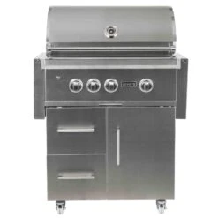 Coyote S-Series 30" 4-Burner Freestanding Liquid Propane Gas Grill With RapidSear Infrared Burner & Rotisserie