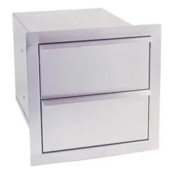 Dragon Fire 17" Double Stainless Steel Storage Drawer