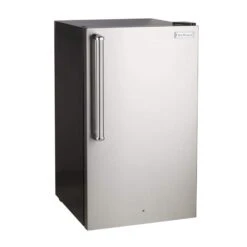 Fire Magic 20" 3598-DR/L Premium Compact Refrigerator W/ Stainless Steel Premium Door & Black Cabinet