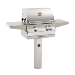 Fire Magic 24" 2-Burner Aurora A430s In-Ground Post Mount Gas Grill W/ Analog Thermometer