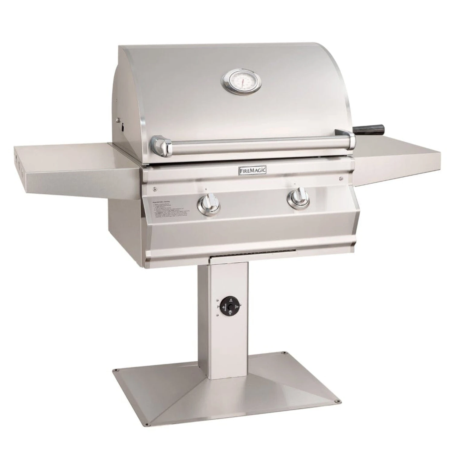 Fire Magic 24" 2-Burner Choice Multi-User Accessible CMA430s Patio Post Mount Gas Grill W/ Analog Thermometer 1 Fire Magic 24" 2-Burner Choice Multi-User Accessible CMA430s Patio Post Mount Gas Grill W/ Analog Thermometer