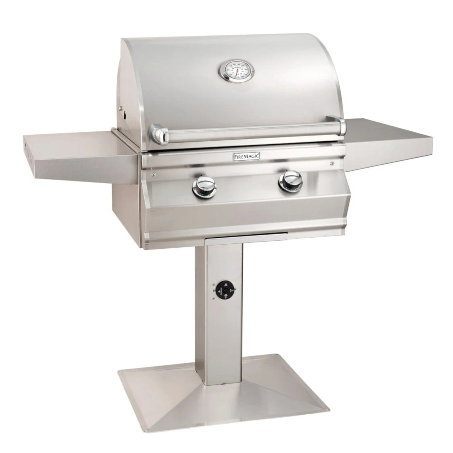 Fire Magic 24" 2-Burner Choice Multi-User CM430s Patio Post Mount Gas Grill W/ Analog Thermometer 1 Fire Magic 24" 2-Burner Choice Multi-User CM430s Patio Post Mount Gas Grill W/ Analog Thermometer