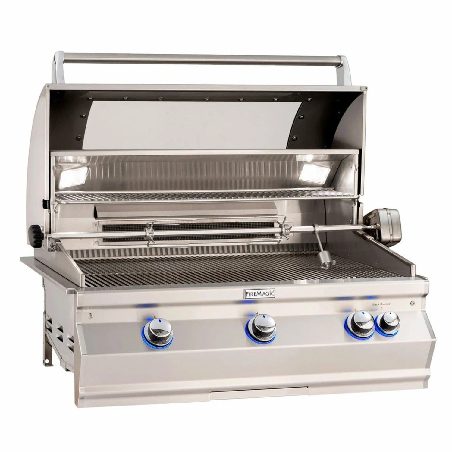 Fire Magic 36" 3-Burner Aurora A790i Built-In Gas Grill W/ Rotisserie & Analog Thermometer 3 Fire Magic 36" 3-Burner Aurora A790i Built-In Gas Grill W/ Rotisserie & Analog Thermometer - Image 3